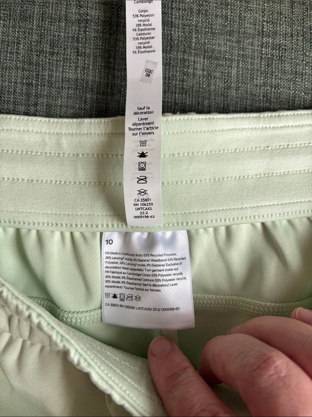 Lululemon softstreme set high rise 4” shorts and cropped sweatshirt kohlrabi 10 - Picture 13 of 16